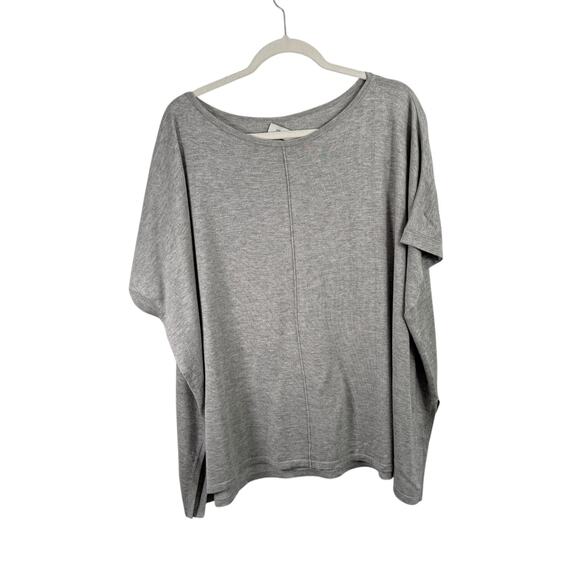 Lola & Sophie Grey Silk Cashmere Poncho Sweater Oversized Capsole Womens Small - Picture 1 of 6